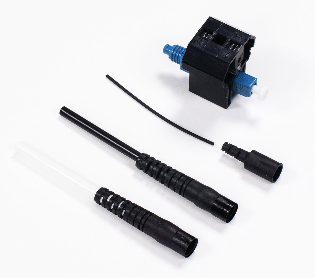 Commscope SFC-LCF-UNV-8X | Qwik II Field Installable LC Connector, SM-UPC, Blue, for 0.25/0.9/2.0/3.0 mm, single pack