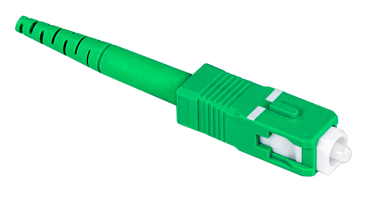 Commscope SFC-SCAF-09-8Y-12-PACK | Qwik-Fuse Connector, SC, SM-APC, Green, for 250µm/900µm, 12 per pack