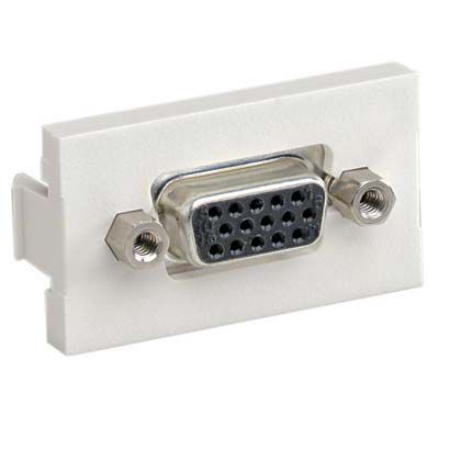 Panduit CHD15HDCIWY | Pan-Net® 15-Pin High Density SVGA Insert Coupler