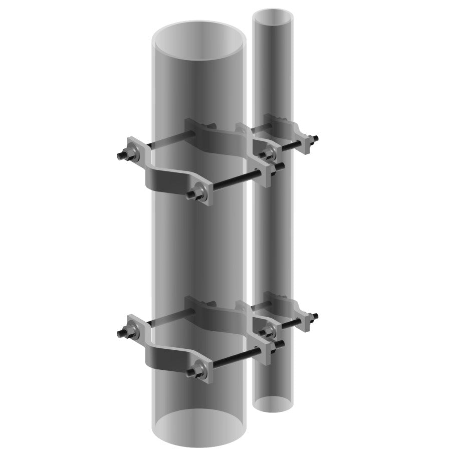 Commscope JS-S100 | Pipe-to-Pipe Adapter, adapts 2-3/8 in to 4 in OD pipe to 4 in to 9 in OD pipe