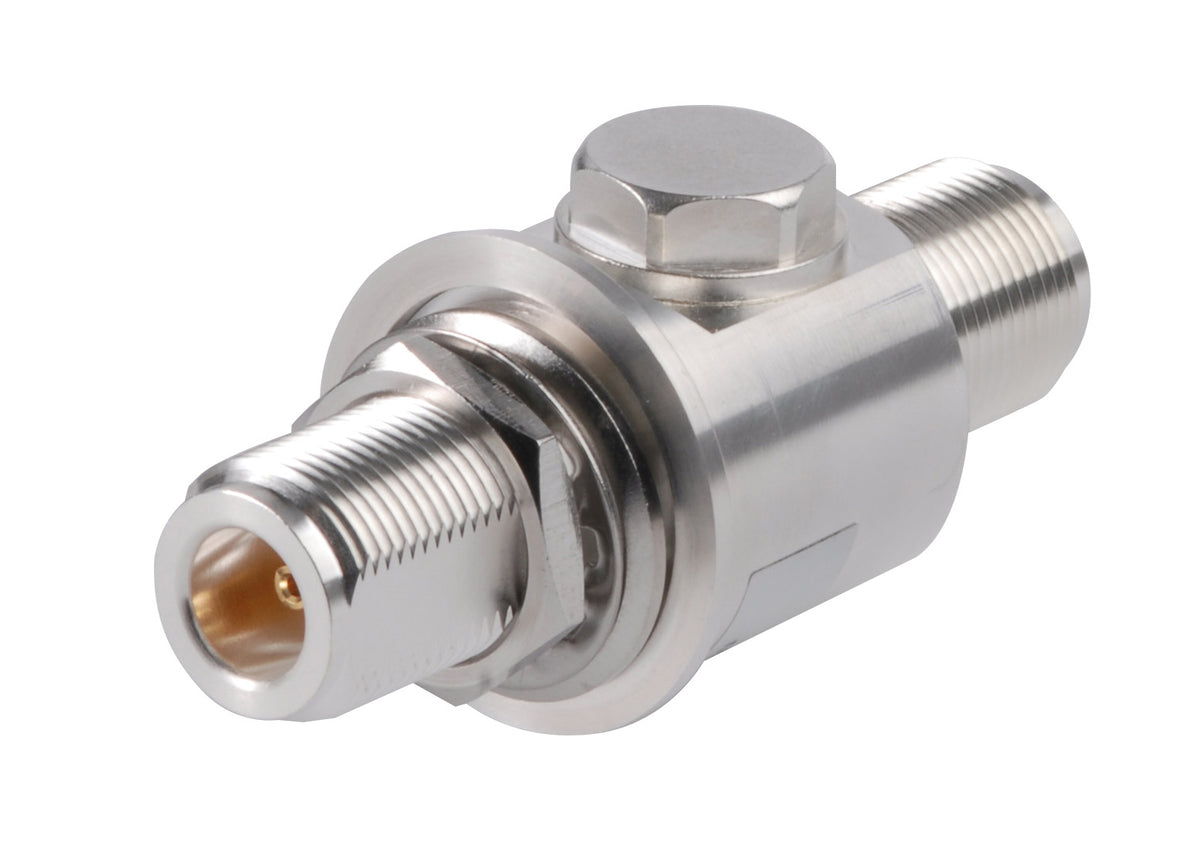 Commscope APG-BNFNF-090 | Arrestor Plus Gas Tube Surge Arrestor (90 V), 45–2170 MHz, with interface types N Female Bulkhead and N Female