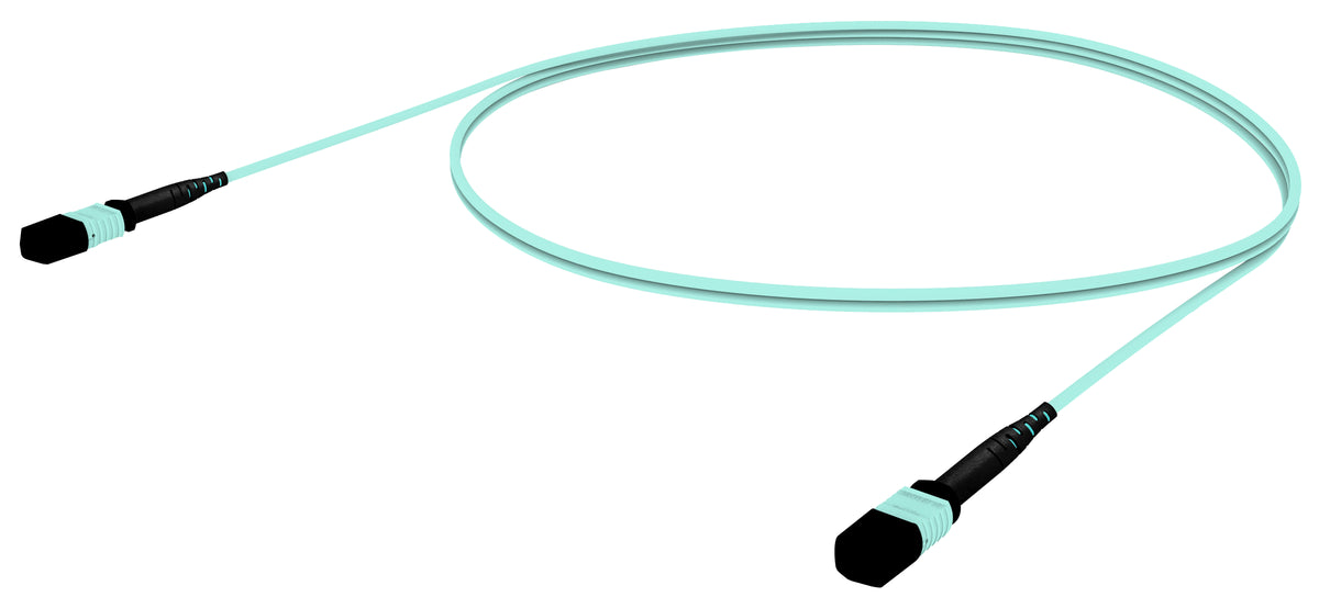 Commscope FRZMPMPGD-MAM005 | 33 inch breakout (end A/end B), no gland, no pulling grip [standard option] | Jacket Color - Aqua, Cord Length - 5 M