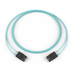 Corning 575702T5180002M | Fiber Optic Jumper, 2 F, SC Duplex to SC Duplex, Zipcord Cable, Riser, 2.9 mm legs