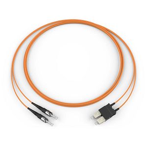 Corning 395002K5130005M | Fiber Optic Jumper, 2 F, SC to ST compatible, Zipcord Cable, Riser, 2.9 mm legs