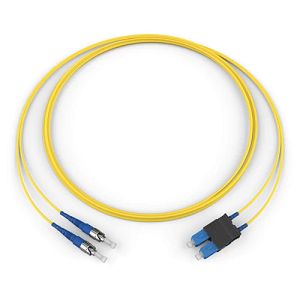 Corning 395002K5130005M | Fiber Optic Jumper, 2 F, SC to ST compatible, Zipcord Cable, Riser, 2.9 mm legs