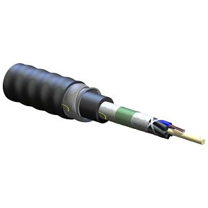 Corning 012EUZ-T4101DAN | Industrial LSZH Tray-Rated, Loose Tube, Gel-Free, Interlocking Armored Cable