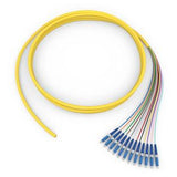 Corning 000212R81NF005M | Standard Pigtail / Standard LCUPC Simplex SM, SMF, 12F, MIC Riser, Standard Yellow Jacket 5 Meters