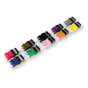 Corning ADP-KDLC-CCGRF-CLX | Fiber Optic Adapter, LC Duplex, Keyed/Non-Keyed
