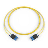 Corning 727202R5116002M | Fiber Optic Jumper, 2 F, SC Duplex to SC Duplex, Zipcord Cable, Riser, 1.6 mm legs