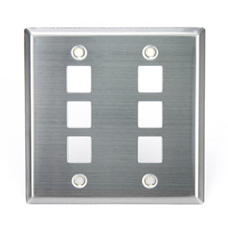 Leviton 43080-IDW | QuickPort Identification Window for Stainless-Steel and Angled Wallpates