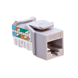 Leviton 61HOM-RI6 | HOME 6 Snap-In Jack, T568A/B Wiring, Ivory