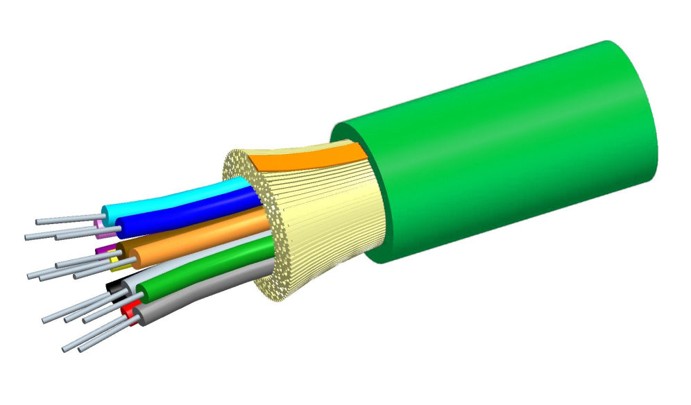 Commscope P012DS8WFSUGR | TeraSPEED Plenum Distribution Cable, 12 fiber single-unit