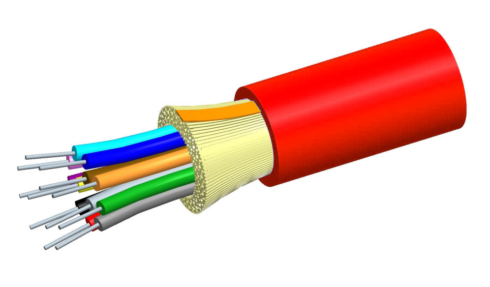 Commscope P012DS6FFSURD | OptiSPEED Plenum Distribution Cable, 12 fiber single-unit