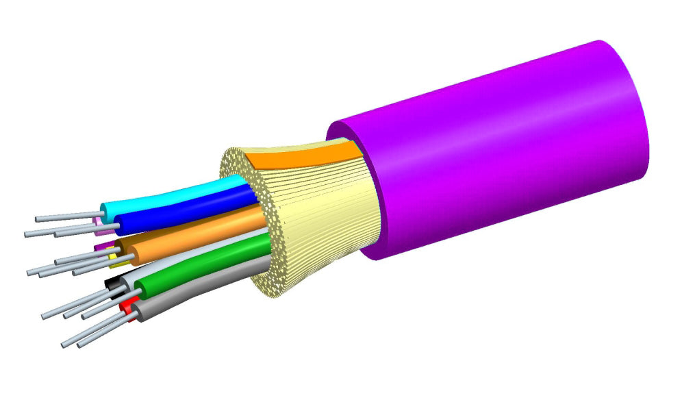 Commscope P002DS5LFSUVI | LazrSPEED Plenum Distribution Cable, 2 fiber single-unit