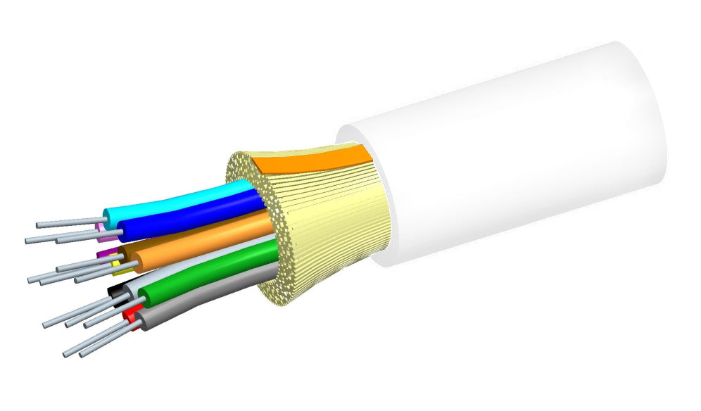 Commscope P002DS5LFSUWH | LazrSPEED Plenum Distribution Cable, 2 fiber single-unit