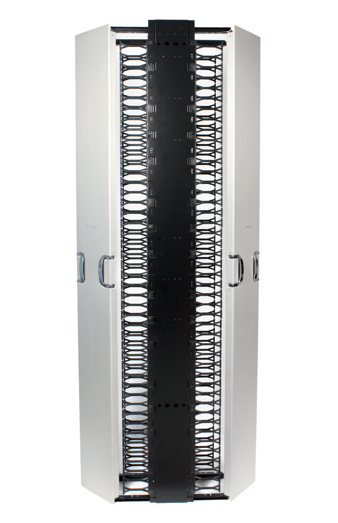 Commscope VCM-DS-84-8 | Vertical Cable Management Kit, 8in X 84in (203mm X 2134mm) Double Sided, With Doors, Silver