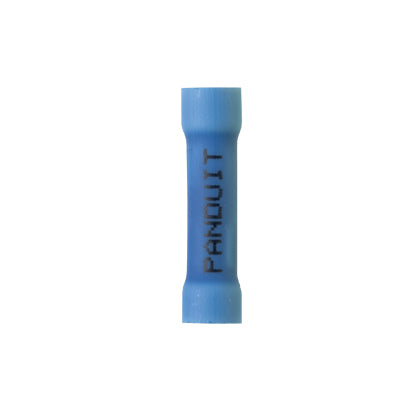 Panduit BSV14X-L | Pan-Term Butt Splice, Blue, Vinyl, 14-16 AWG, PK50