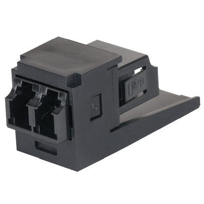 Panduit CMDSBLLCEI | Duplex LC SR./SR. Fiber Adapter (Elec Ivory) with Module
