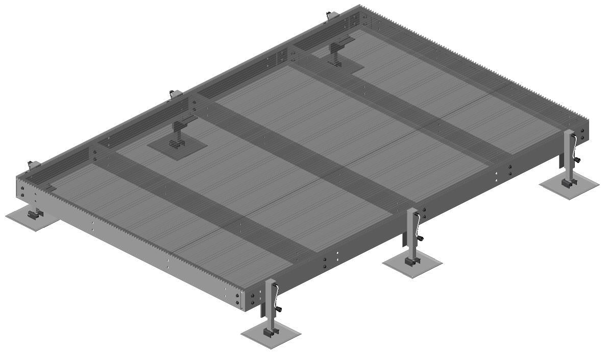 Commscope EQ-P1010-AL | Equipment Platform, 10 ft x 10 ft, base with four adjustable legs