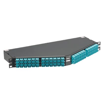 Panduit F1ASZN-1A12-10S | Quicknet High Density MPO-LC Cassette OM4, 144F, 1RU Angled, Meth A Std IL