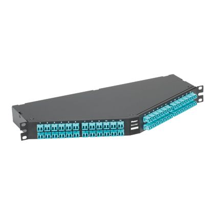 Panduit F1ASZO-9612-10S | Quicknet High Density MPO-LC Cassette OM4, 96F, 1RU Angled, Meth A Opt IL