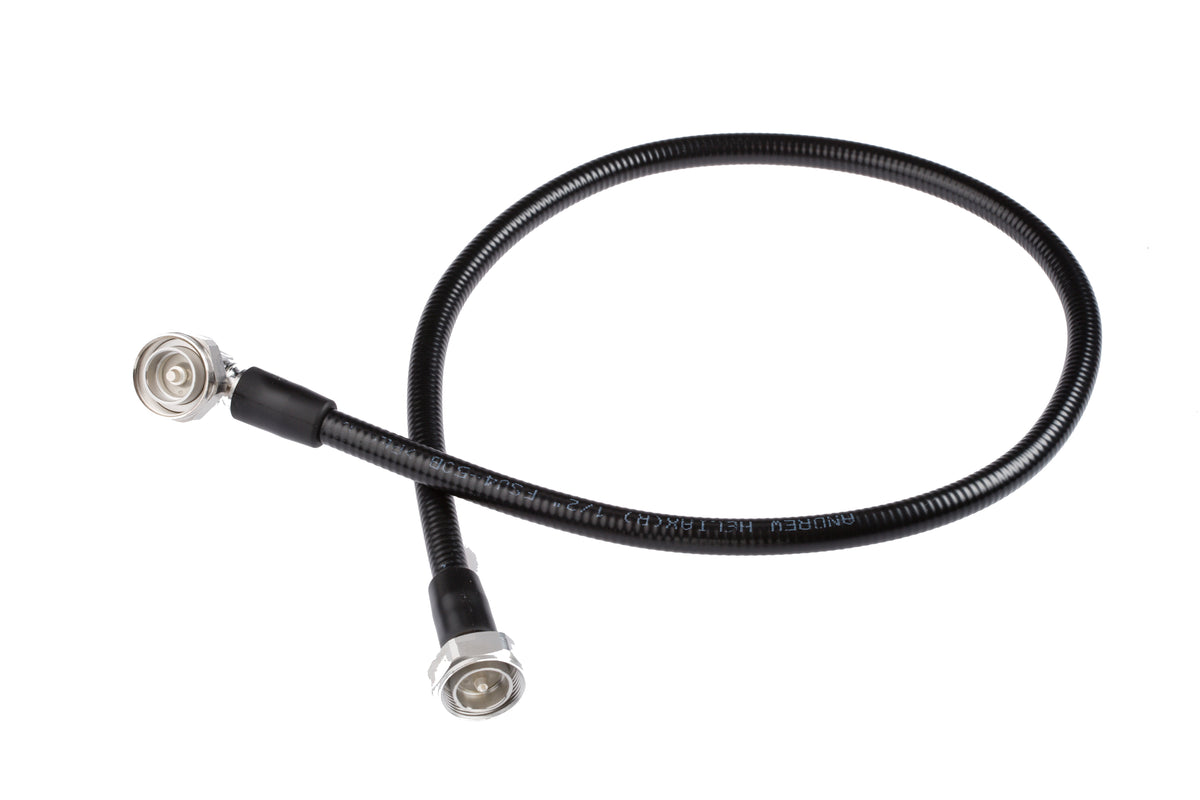 Commscope F4A-DFDR-7M-P | Heliax 1/2" SureFlex Jumper with interface types 7-16 DIN Female and 7-16 DIN Male Right Angle, 7 m