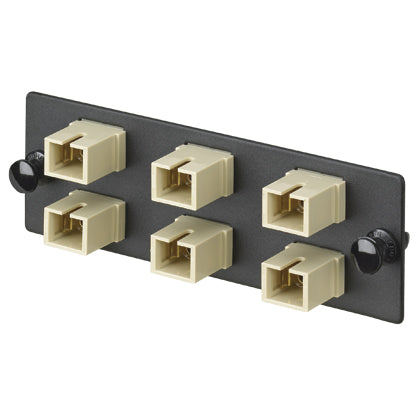 Panduit FAP6WBLSC | Fiber Adapter Panel | UPC - 07498319506