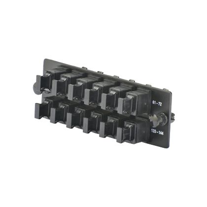 Panduit FAPH1212CGMPO | Opticom FAP, 12 Key-Up/Key-Up MPOs, Type B, Charcoal Gray, Horz