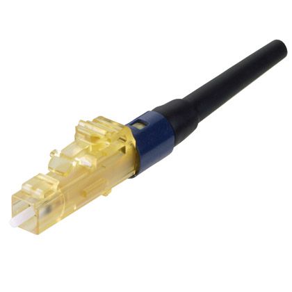 Panduit FLCSMCXFDB | OptiCam Keyed LC Simplex, 50µm OM3/4/5, Keyed F: Dark Blue with Aqua Boot