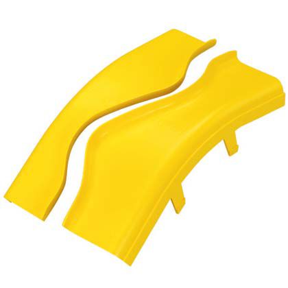 Panduit FROV45SC4YL | FR, SplitCover, OutsideVert45°, 4x4, YL, EA