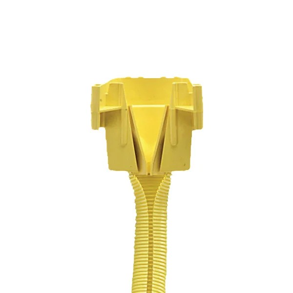 Commscope FGS-ASRI-5F | FiberGuide Adapter Kit, Square to 2" Round, 4x4in, 5ft, Yellow