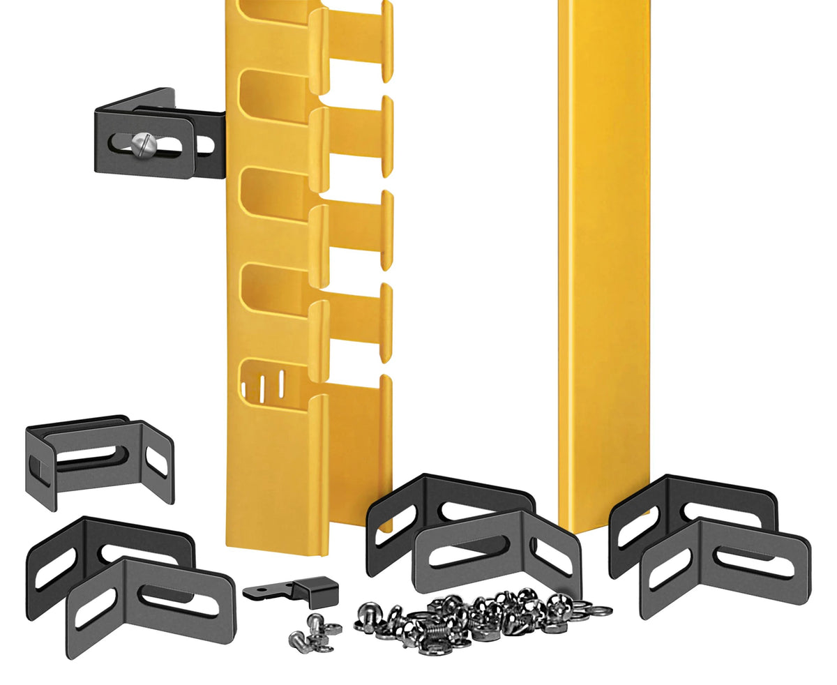 Commscope FGS-KTW1-CA | FiberGuide Vertical Duct Kit with 1.5in Slot Spacing, 2x2in, Yellow