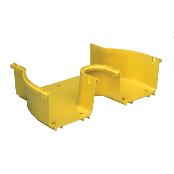 Commscope FGS-MDSA-F2B | FiberGuide Straight Reducer, 4x12 to Dual 4x6in, Yellow