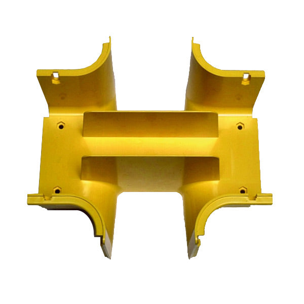 Commscope FGS-MDSP-2B | FiberGuide Dual Drop Downspout, 4x6in, Yellow