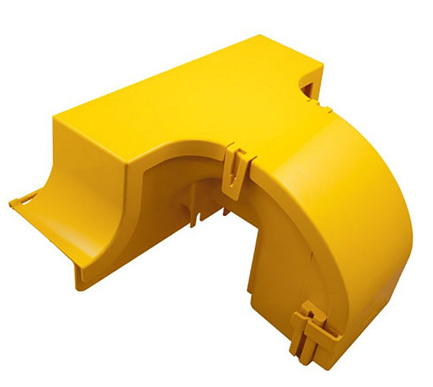 Commscope FGS-MEXC-E-A | FiberGuide 4-Inch Express Exit Single Rear Hinged Cover for 4x4in Raceways, Yellow