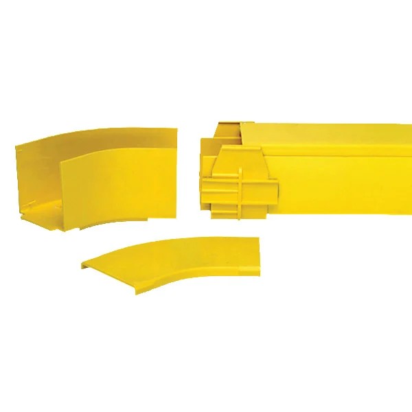 Commscope FGS-MH4A-C | FiberGuide 45° Horizontal Elbow Kit, 2 in x 2 in, yellow