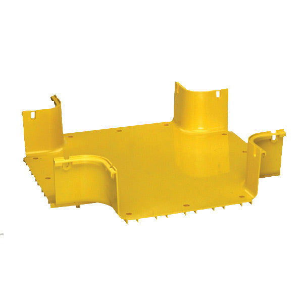 Commscope FGS-MHXP-F | FiberGuide Horizontal Cross, 4x12in, Yellow
