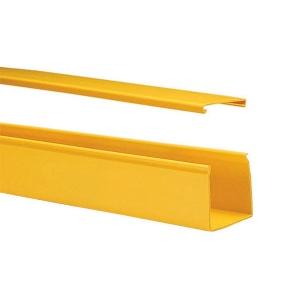 Commscope FGS-MSHA-C | FiberGuide Horizontal Straight Section with Cover, 2x2in, Yellow