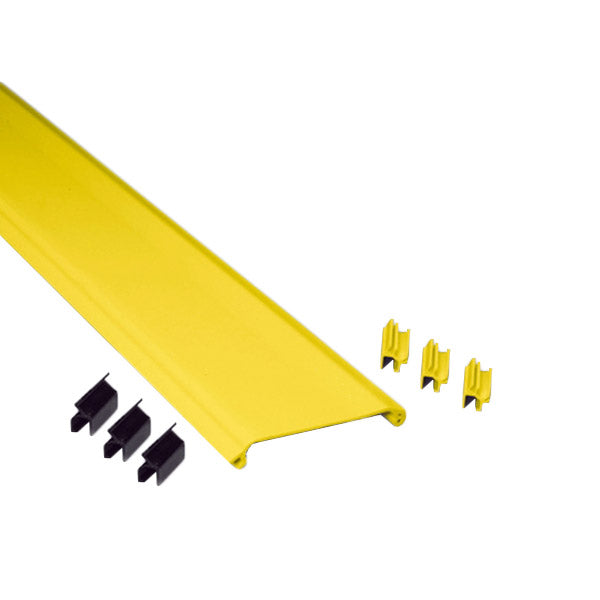 Commscope FGS-MSNC-B/G | FiberGuide Hinged Cover Kit for Horizontal Straight Section, 2x6 and 4x6in, Yellow