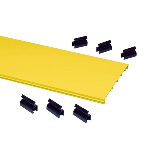 Commscope FGS-MSSC-B/G | FiberGuide Snap-on Cover Kit for Horizontal Straight Section, 4x6in, Yellow