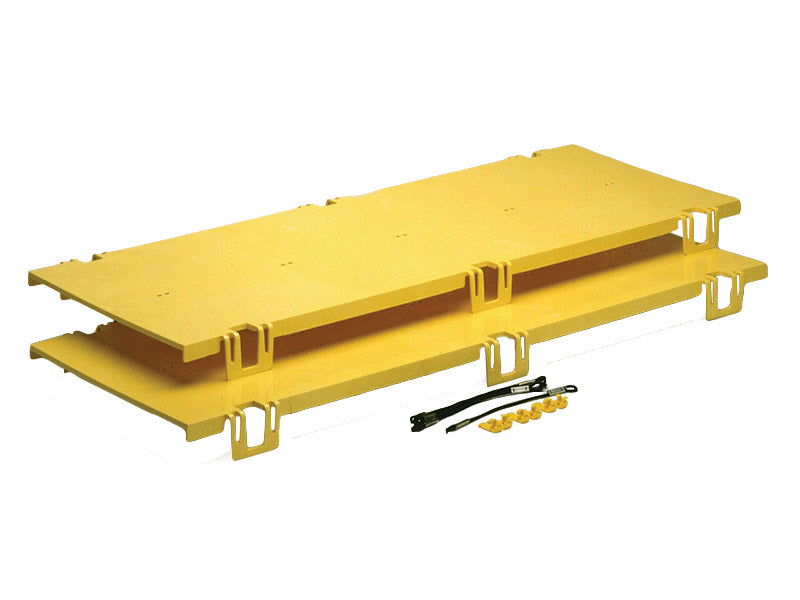 Commscope FGS-MSSC-F | FiberGuide Snap-on Cover Kit for Horizontal Straight Section, 4x12in, Yellow