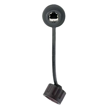 Panduit IAEBH6S | Industrial Cat 6 RJ45 Shielded Bulkhead Connector