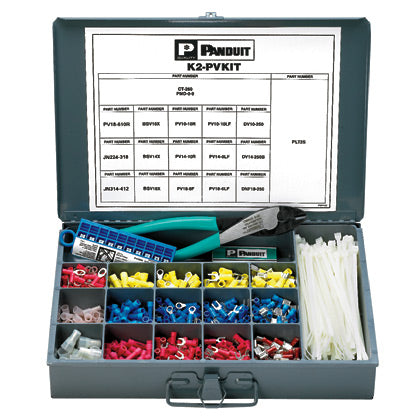 Panduit K2-PVKITY | Pan-Term Terminal Kit, Vinyl, 10-22 AWG, PK1