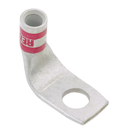 Panduit LCAX3/0-38F-X | Pan-Lug Comp. Lug, 3/0, Tin Plt Copper, 90°, One 0.37" Stud, PK10
