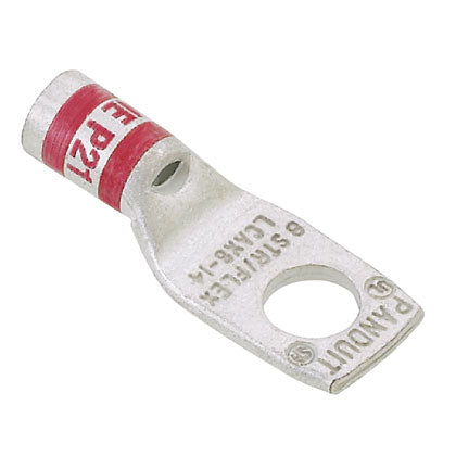 Panduit LCAX1-38-X | Pan-Lug Comp. Lug, Tin Plt Copper, Strt, One 0.37" Stud, PK10