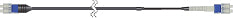 Commscope FJ-2SM-015-10M | Ruggedized, Bend Insensitive Singlemode Fiber, DLC to DLC Fiber Distribution Cable, 10 m