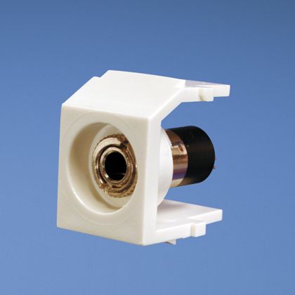Panduit NK35MSSWH | NetKey 3.5MM Stereo Coupler Module, Solder Type, White