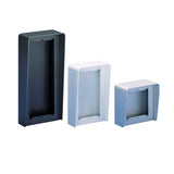 Comelit 31162 | Video Door Entry System Housing, 2-Module, 154 MM Width x 85 MM Depth x 242 MM Height, Natural Anodized Aluminum, With Rain Shield