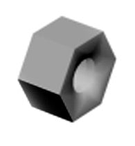 Commscope GN-04 | Galvanized Hex Nut, 1/2 in