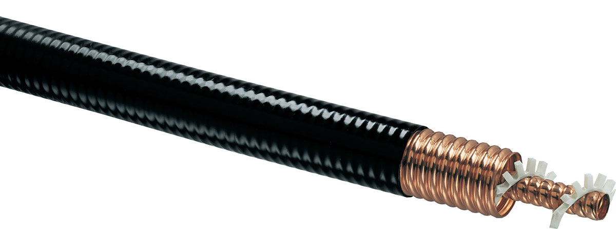 Commscope HJ8-50B | HJ8-50B, HELIAX Standard Air Dielectric Coaxial Cable, corrugated copper, 3 in, black PE jacket